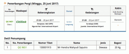 Citilink ke surabaya