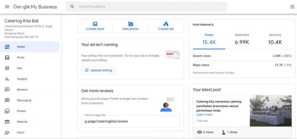 Google Bisnisku Catering Kita